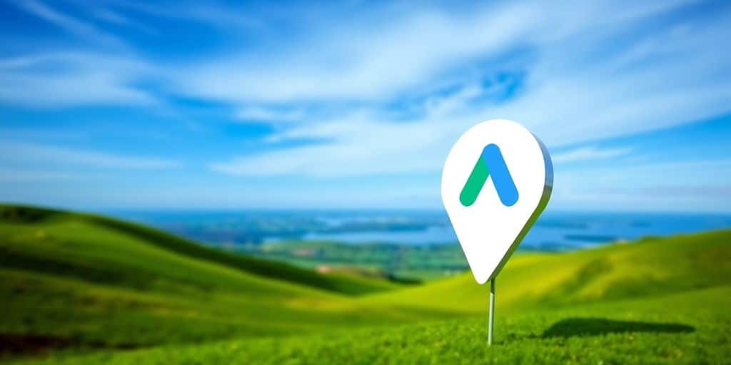 Irish flag with Google Ads logo overlay.