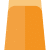 A flat icon of a caramel flan or pudding, shown in orange and light brown colors with a rounded shape and a smooth, wobbly appearance.