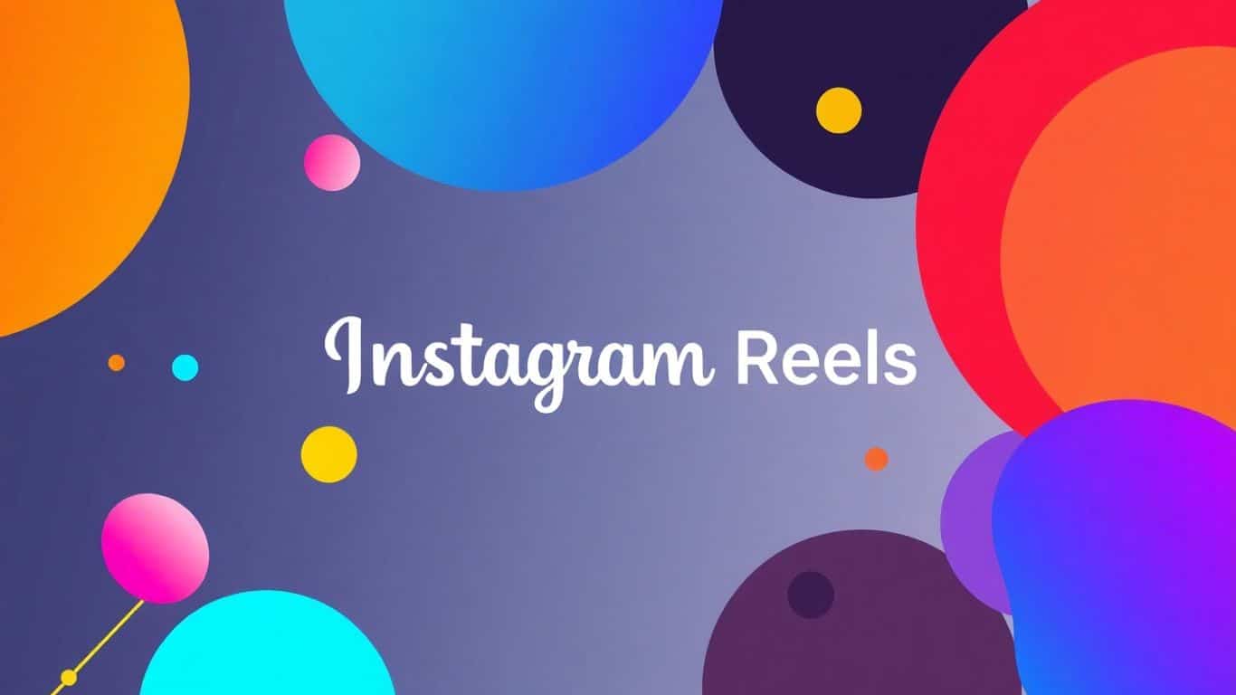 Instagram Reels logo with colourful abstract shapes.