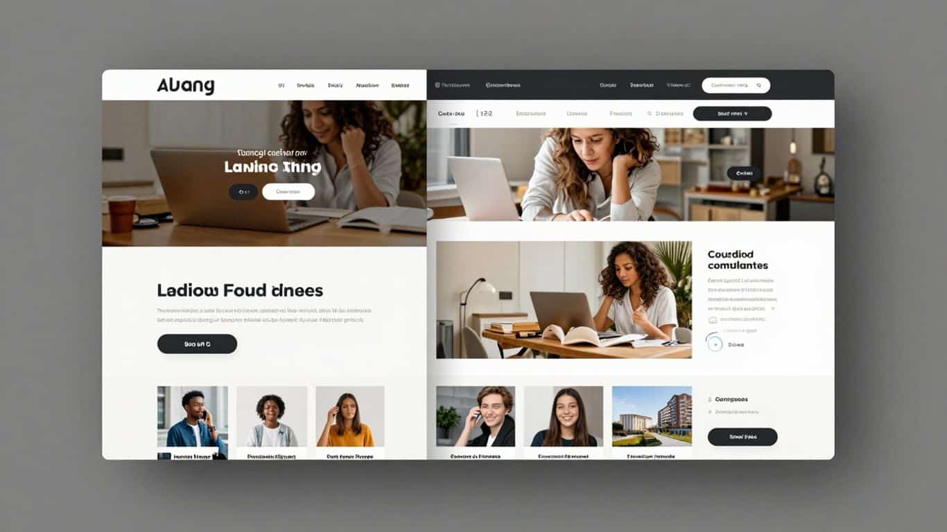 Landing page versus full website comparison for Irish businesses.