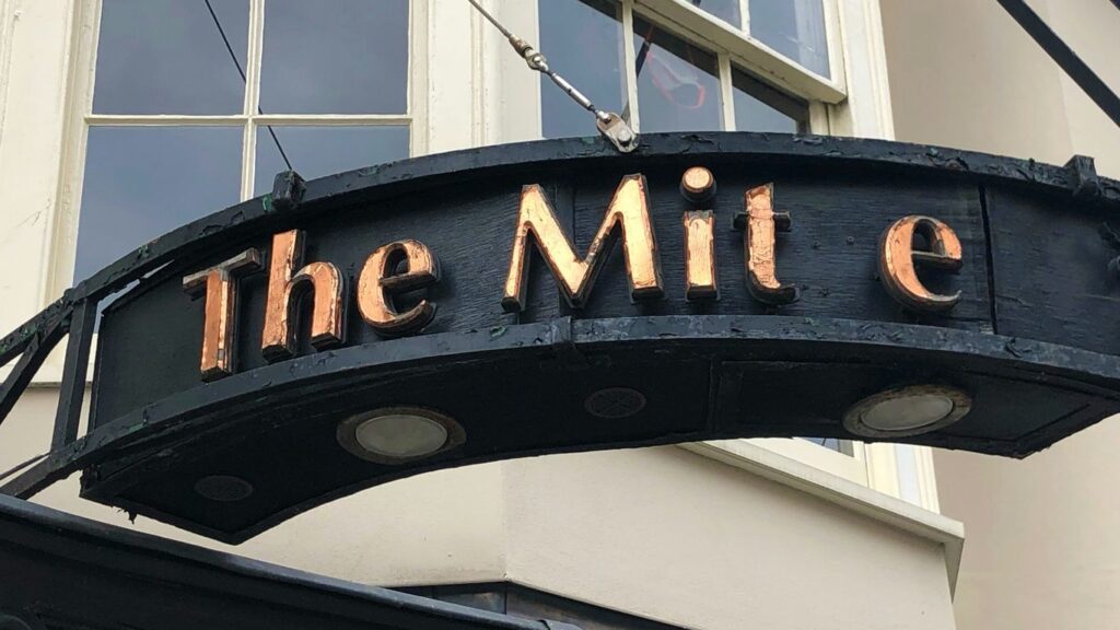 a sign on a building