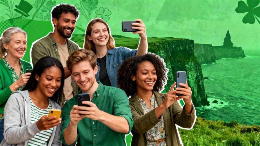 Customers creating content for Irish brands.