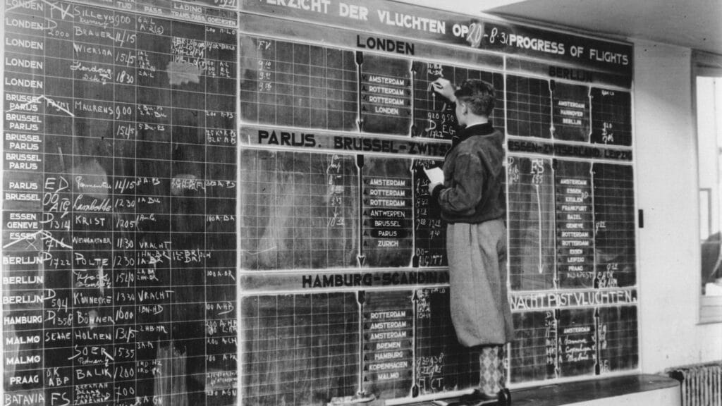 business owner looking at analytics dashboard