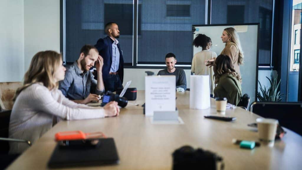 people sitting at the table
