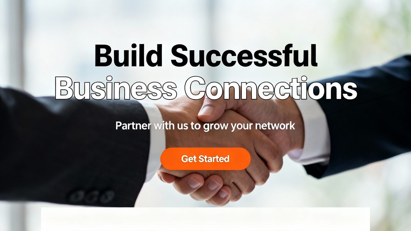 Modern landing page design for lead generation.